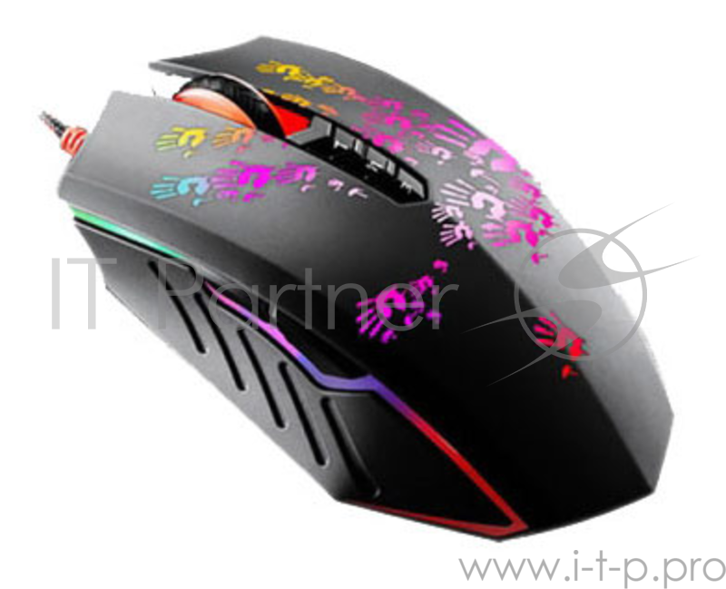 Мышь A4Tech Bloody A6 Blazing black Laser (4000dpi) USB Gaming (8but)