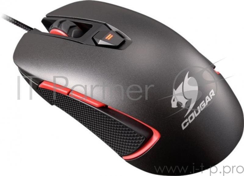 Мышь Cougar 400M Iron Grey игровая, 4000DPI, регулировка DPI, механизм Omron, 8 прогр.клавиш, встроен.память, RGB подсветка (16млн цветов) Мышь Cougar 400M Iron Grey игровая, 4000DPI, регулировка DPI, механизм Omron, 8 прогр.клавиш, встроен.память, R