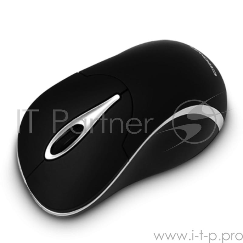 Мышь CROWN CMM-016 (Black&silver) ( длина кабеля 1.3м)