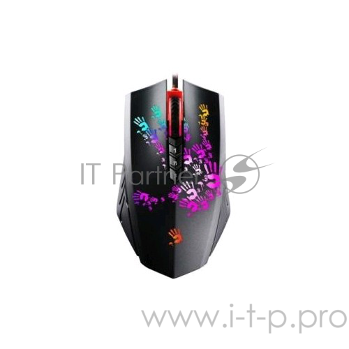 Мышь игровая A4Tech Bloody A6081 / USB Gaming / Wired / 7 кнопок / 4000dpi / Black (в комплекте коврик B-081)