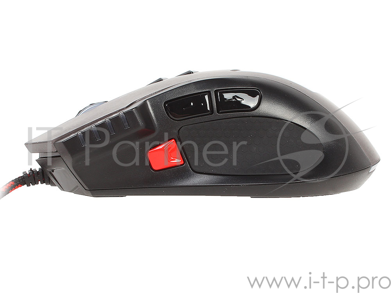 Мышь проводная Jet.A CRATUS JA-GH22 USB {Проводная игровая мышь, 500-3000dpi, 7 программ. кнопок + кнопка перекл. профилей + запись макросов, LED-подсветка, кабель 1.8м}