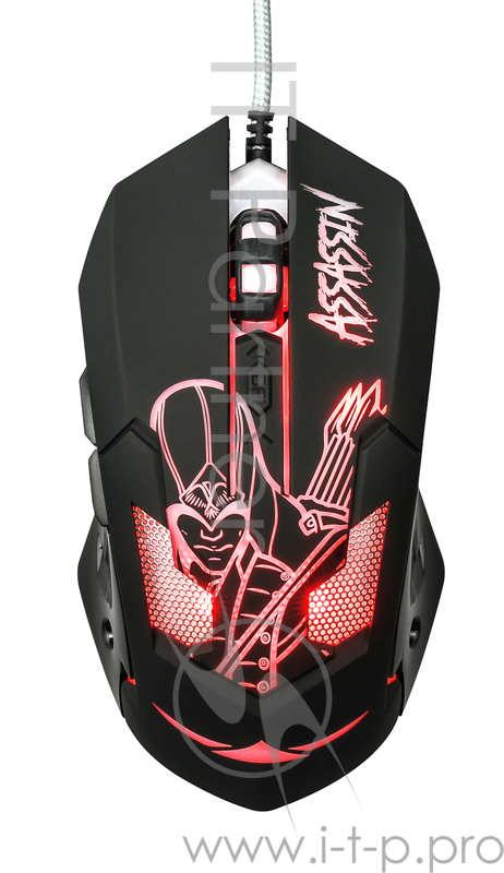 Мышь Qumo Assassin M33, проводная, оптическая, 1000/1600/2400/3200 dpi