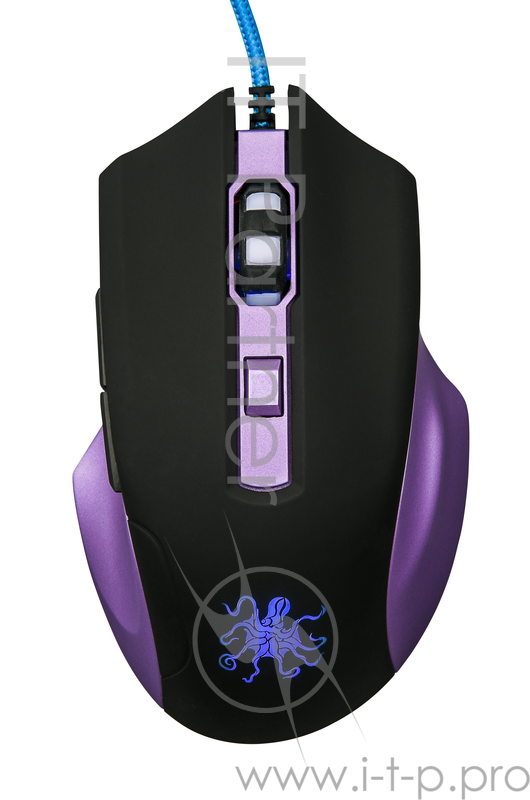 Мышь Qumo Kraken M30, проводная, оптическая, 1000/1600/2400/3200 dpi