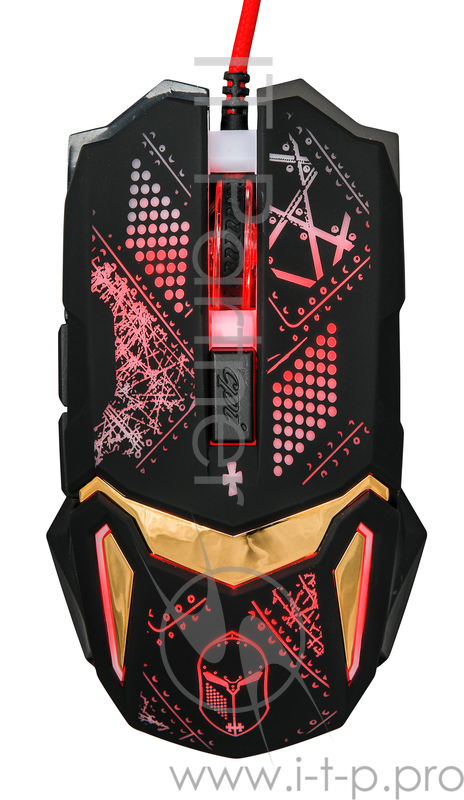 Мышь Qumo Helmet M31, проводная, оптическая, 1000/1600/2400/3200 dpi