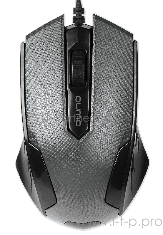 Мышь Qumo Office M14 Gray, проводная, оптическая