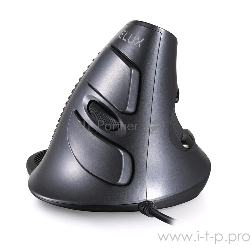 Мышь вертикальная Delux KM-618BU / USB / 800-2400 dpi