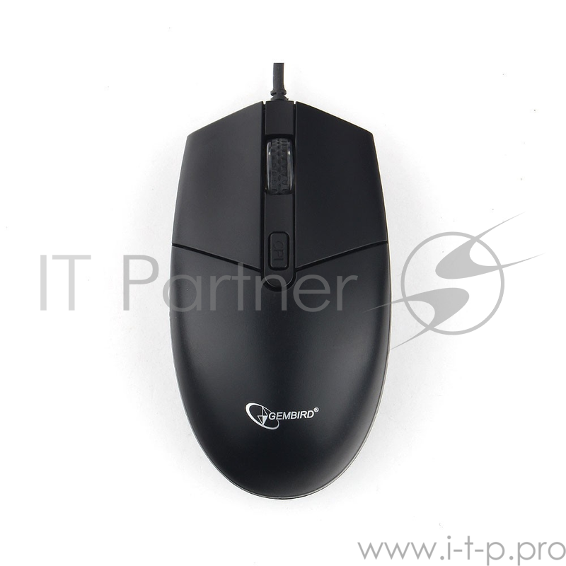 Мышь Gembird MOP-500H, USB, черный, 2кн.+колесо-кнопка+DPI, 2400DPI, подогрев