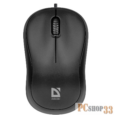 Мышь проводная Defender Patch MS-759 черный,3 кнопки, 1000 dpi 52759