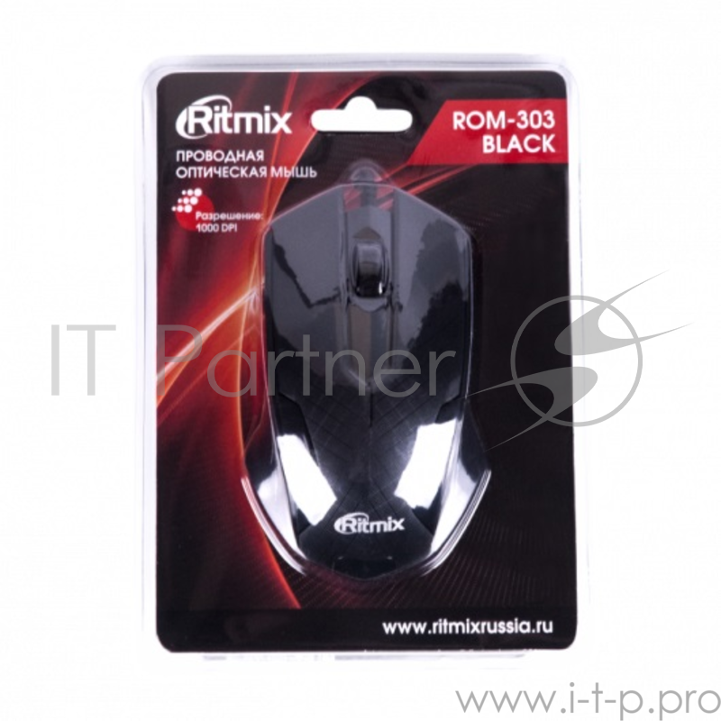 Мышь RITMIX ROM-303 Gaming Black