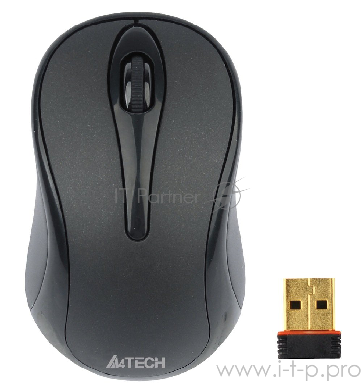 Мышь Беспроводная A4TECH W G7-360N-1, USB (серый) Nano 2.4 ГГц, 3 кн, V-Track