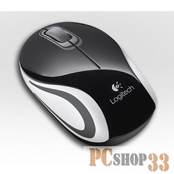 Мышь (910-002736) Logitech Wireless Mini Mouse M187, Black