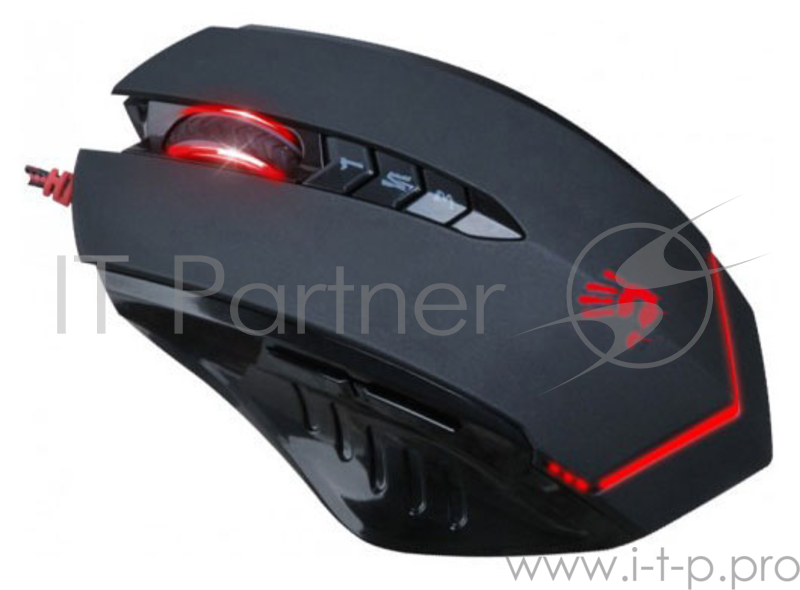 Мышь Mouse A4 Bloody V8 black optical (3200dpi) USB Gaming (7but)