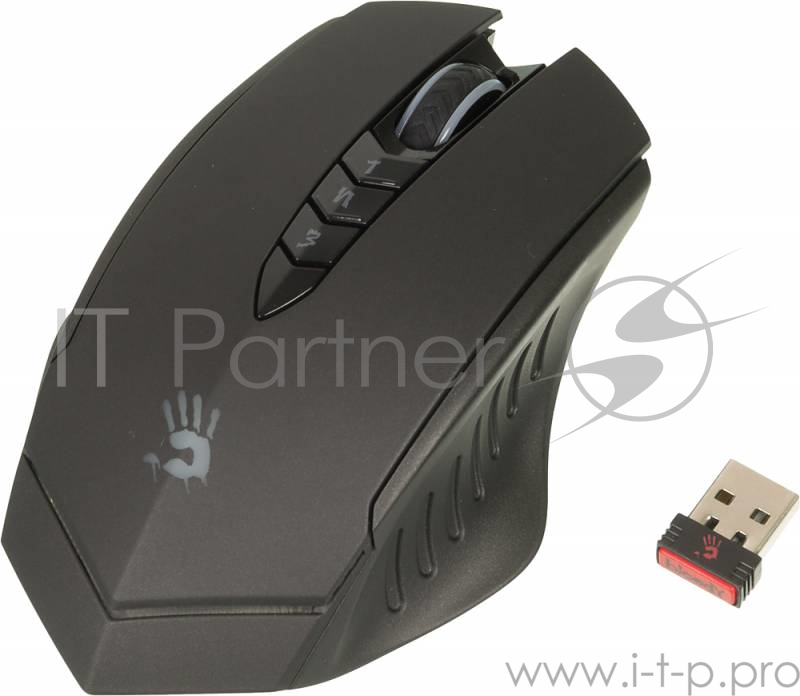 Мышь A4 Bloody R8-1/R80 черный оптическая (4000dpi) беспроводная USB игровая (7but)