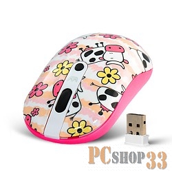 Мышь CROWN CMM-926W, cow CM000001039 {беспроводная, оптическая,1000/1600 dpi, USB, 3 кн-ки и кн-ка смены DPI}