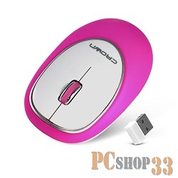 Мышь CROWN CMM-931W, pink CM000001185{беспроводная, оптическая,1000dpi, USB, 3 кн-ки}