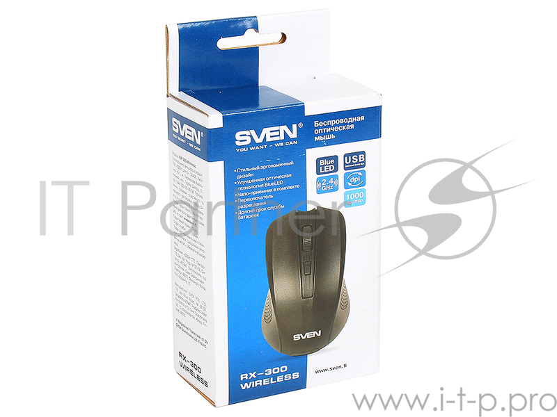 Мышь SVEN RX-300 Wireless Black
