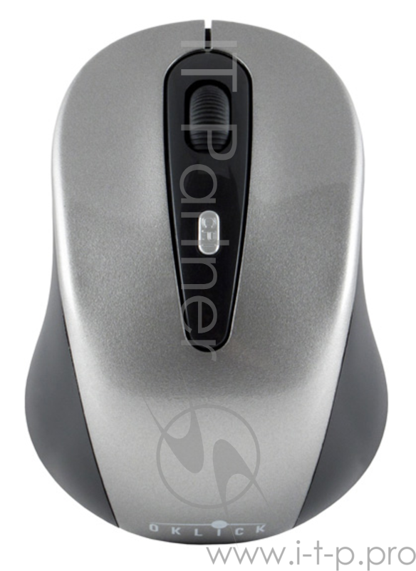 Мышь Oklick 435MW серый/черный оптическая (1600dpi) беспроводная USB (3but)