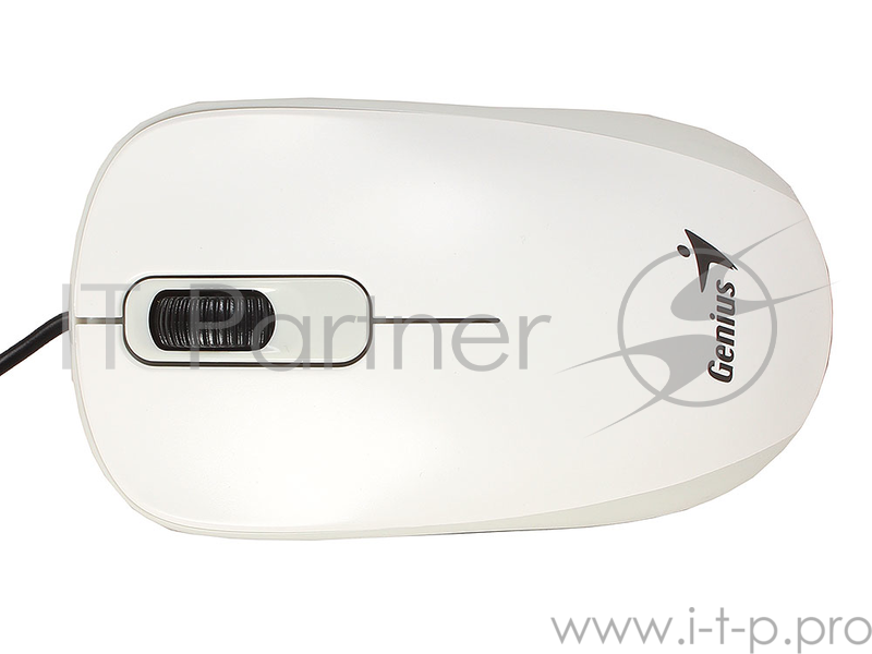 Мышь Genius DX-110 White, оптическая, 1200 dpi, 3 кнопки, USB