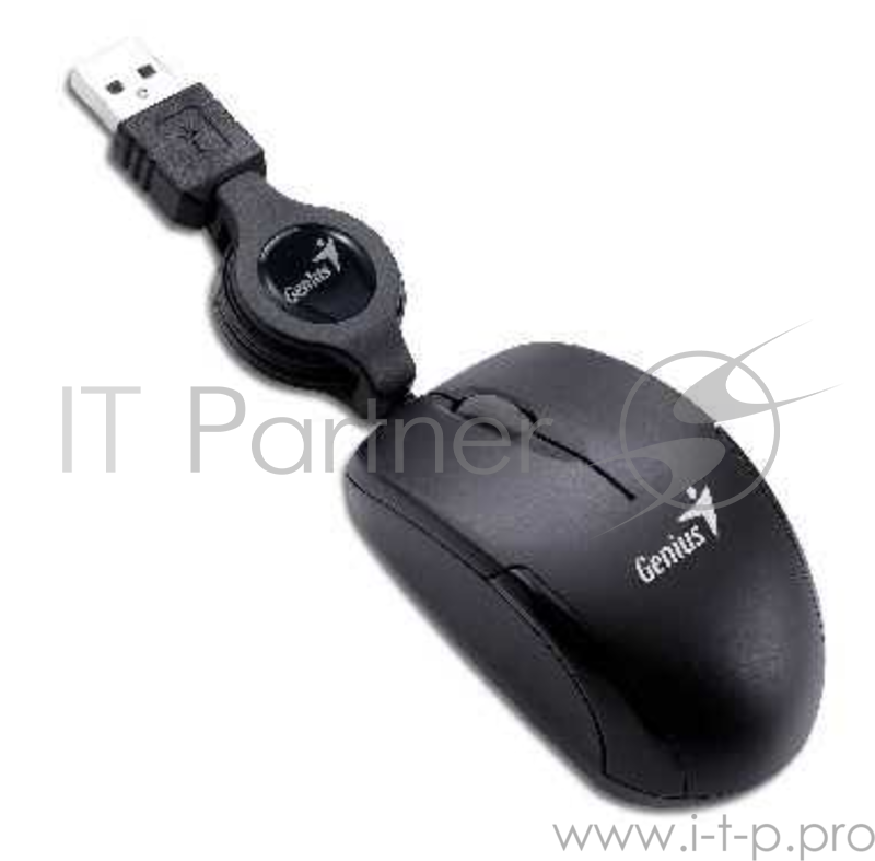 Мышь Genius Micro Traveler super mini size 74mm, чёрный