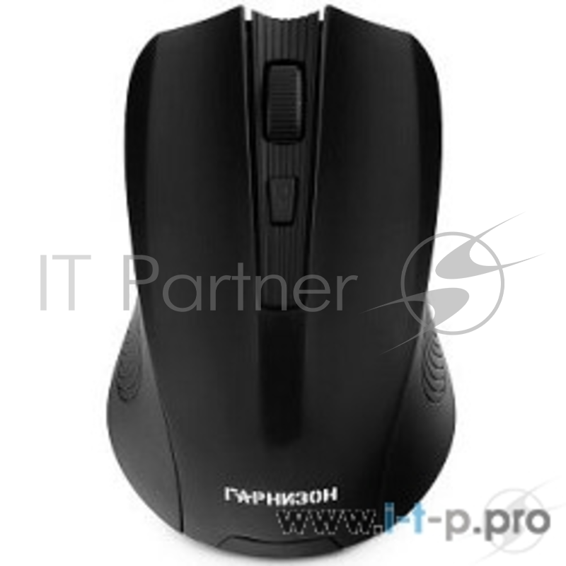 Мышь беспров. Гарнизон GMW-405, чип X2, черный, 1600 DPI, 3 кн.+ колесо-кнопка