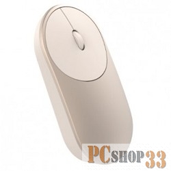 Мышь XIAOMI MI PORTABLE MOUSE BLUETOOTH GOLD (HLK4008GL) беспроводная мышь для правой и левой руки • интерфейс Bluetooth • для ноутбука • светодиодная, 3 клавиши • разрешение сенсора мыши 1200 dpi • размеры (ШxВxД): 57x23x110 мм • вес: 77 г