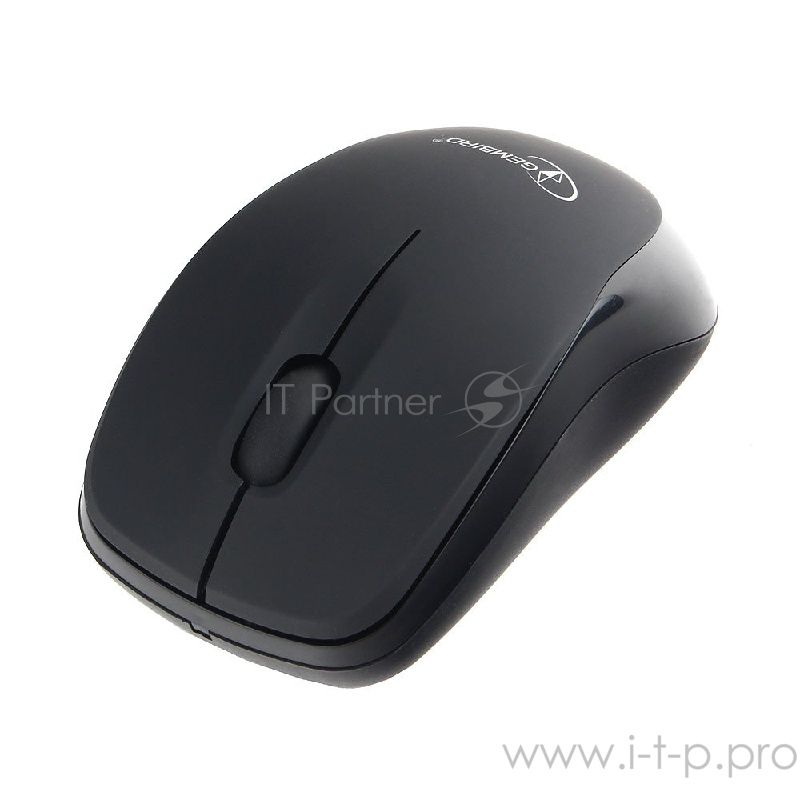 Мышь беспроводная Gembird MUSW-360, 2.4ГГц, черный, 2 кнопки+колесо-кнопка, 1000 DPI, батарейки в комплекте, блистер