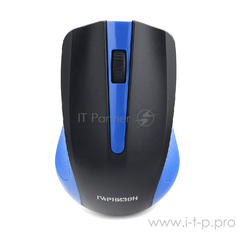 Мышь беспроводная Гарнизон GMW-430B, чип X, синий, 1200 DPI, 2 кн.+ колесо-кнопка, блистер