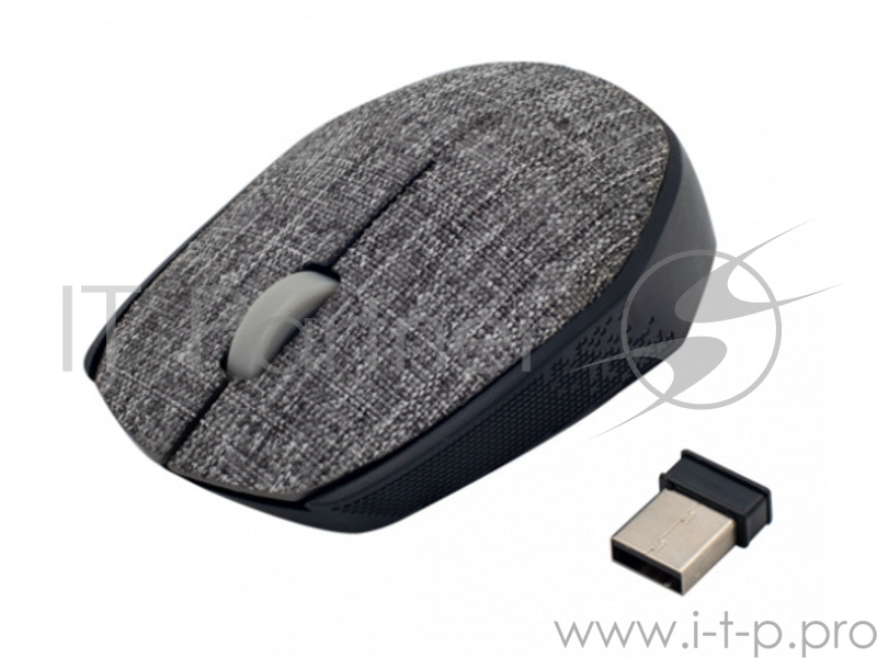 Мышь беспроводная RITMIX RMW-611 Grey fabric, тканевая поверхность, 1200dp