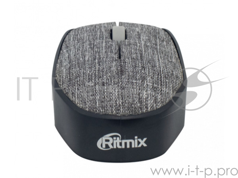 Мышь беспроводная RITMIX RMW-611 Grey fabric, тканевая поверхность, 1200dp