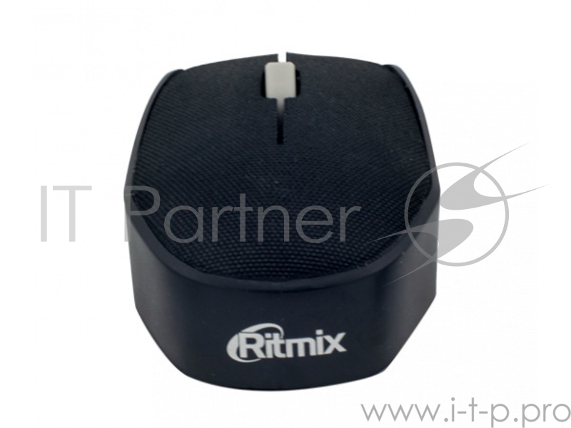 Мышь беспроводная RITMIX RMW-611 Black fabric, тканевая поверхность, 1200dpi