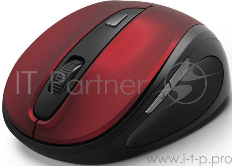 Мышь Hama MW-400 красный оптическая (1600dpi) беспроводная USB для ноутбука (6but)