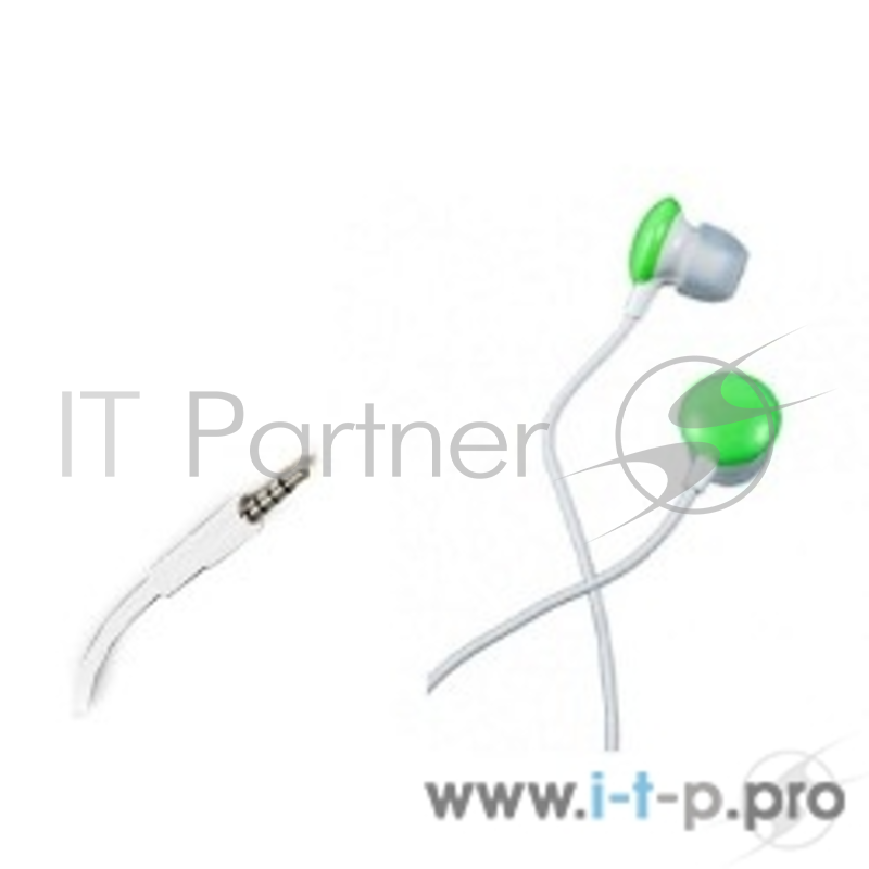 Наушники Perfeo внутриканальные CANDY зеленые PF-CAN-GRN