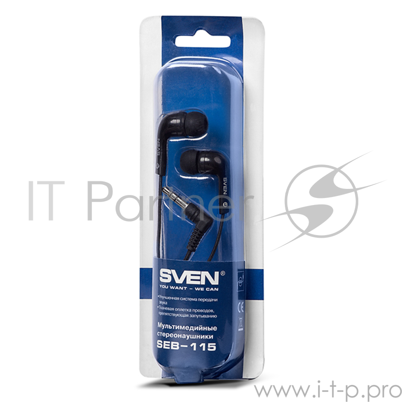 Наушники SVEN SEB-115 вкладыши черные