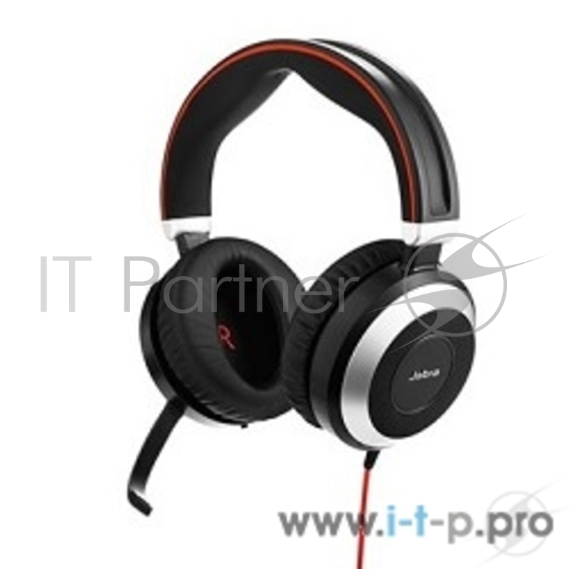 Гарнитура проводная Jabra EVOLVE 80 MS Stereo