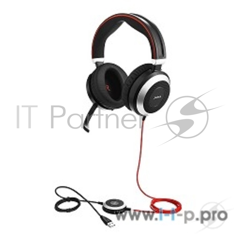 Гарнитура проводная Jabra EVOLVE 80 MS Stereo