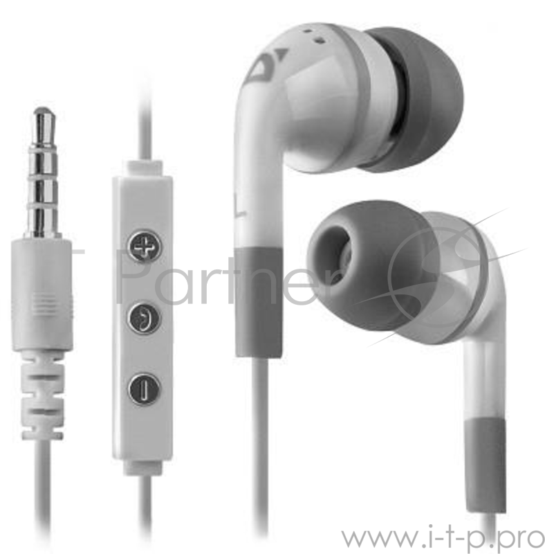 Гарнитура Defender Pulse-451 White , для IPhone 4-пин 3,5 мм jack, плоск. 1,2м