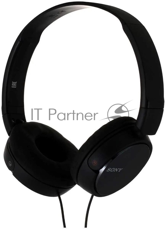 Наушники Sony MDR-ZX310APB Новые накладные наушники с гарнитурой для смартфонов и складной конструкцией, черный цвет 30 мм , 1,2 м, 24 Ом, 10 - 24 000 Гц