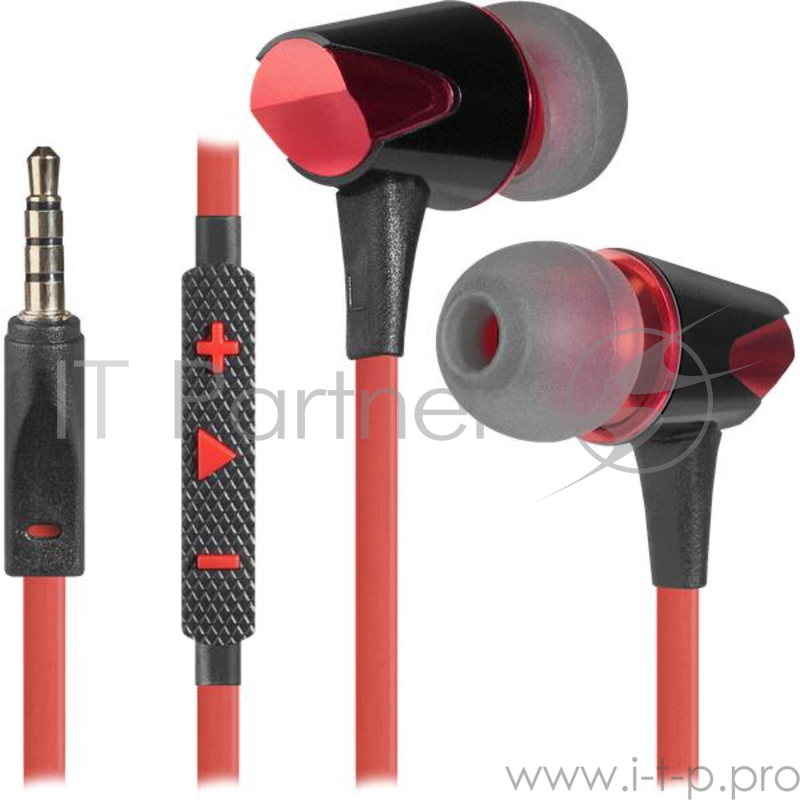 Наушники Defender Stella черный + красный, кабель 1,2 м Redragon