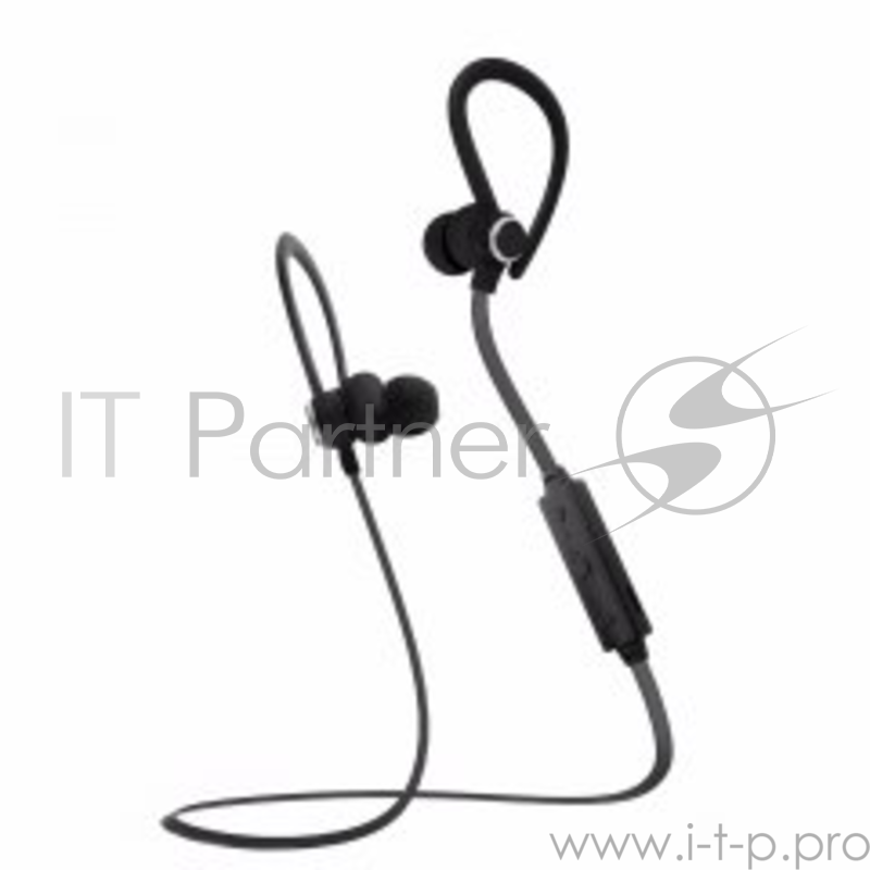 Гарнитура Bluetooth Smarterra (BTHS-6) ,черный, затычки, Bluetooth 4.1,32Ом,20гЦ -20 000Гц,металл