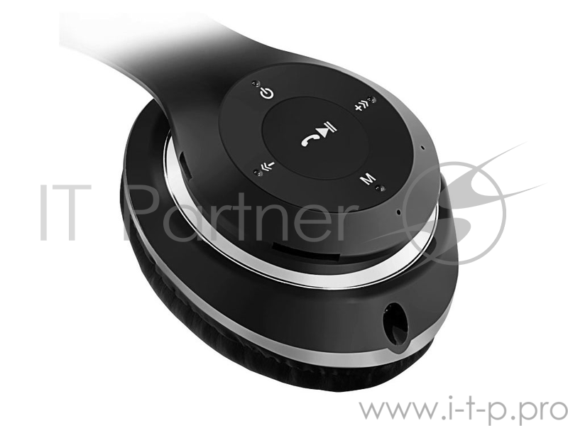 Гарнитура GINZZU GM-451BT, накладные, черный, беспроводные bluetooth