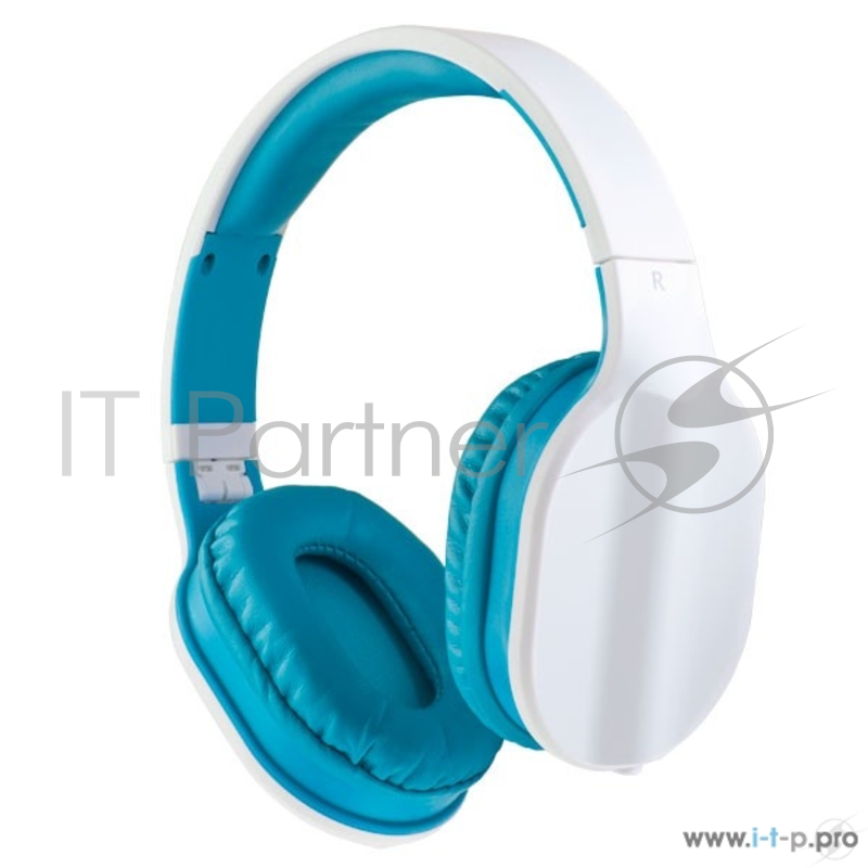 Наушники Perfeo PF_A4005 полноразмерные DUAL белые/тиффани