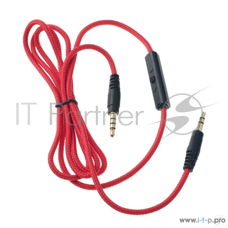 Наушники Perfeo PF_A4004 полноразмерные DUAL черные/красные