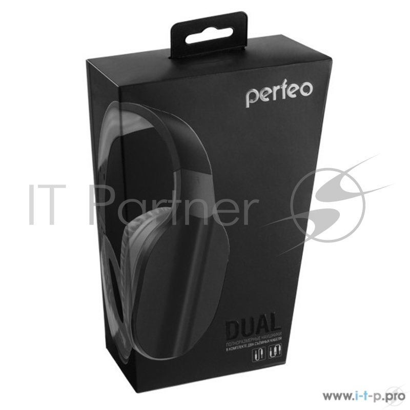 Наушники Perfeo PF_A4002 полноразмерные DUAL черные