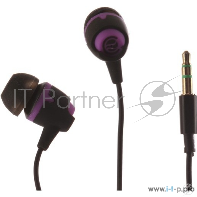 Наушники Continent HCW-1001 (LX N13) черный/фиолетовый {20-20000, 101 ± 3дБ, 32Ом}