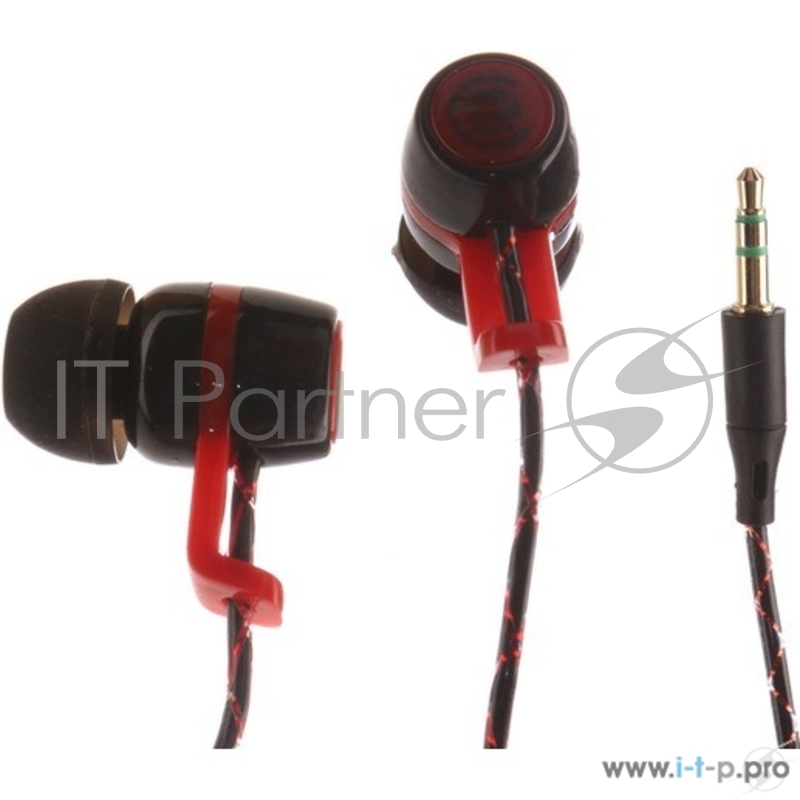 Наушники Continent HCW-1003 (LX N5) черный/красный {20-20000, 101 ± 3Дб, 24Ом}