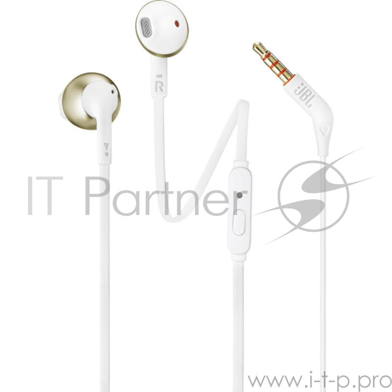 Наушники JBL Гарнитура T205 , 16 Om , 98 dB , шампань