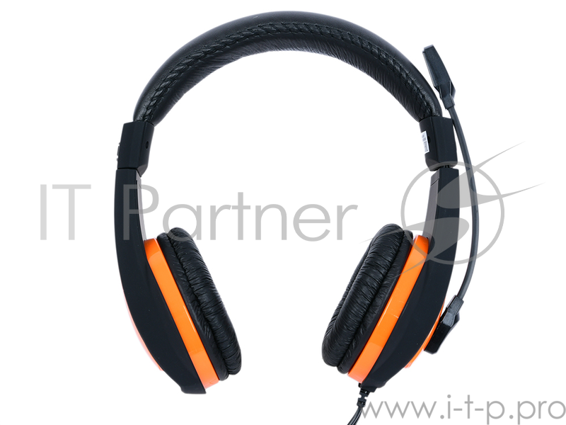 Гарнитура проводная Canyon, Черный/Оранжевый CND-SGHS1