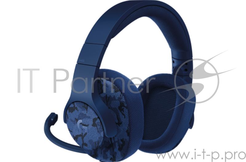 Наушники Logitech G433 BLUE CAMO (камуфляжный синий)