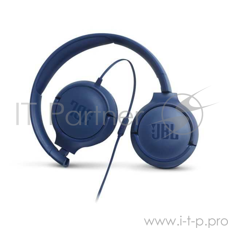 Наушники JBL накладныеT500, 32 Ом, синий