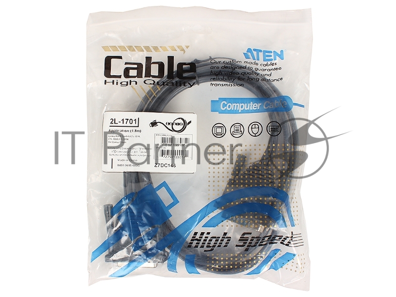 Кабель ATEN KVM Cable 2L-1701 Кабель для каскадирования DB25(M)-DB25(F), 1,8м